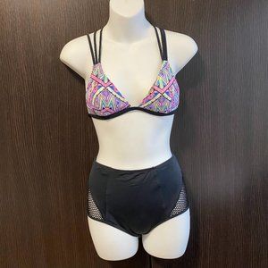 LA Hearts High Waisted Bikini Set